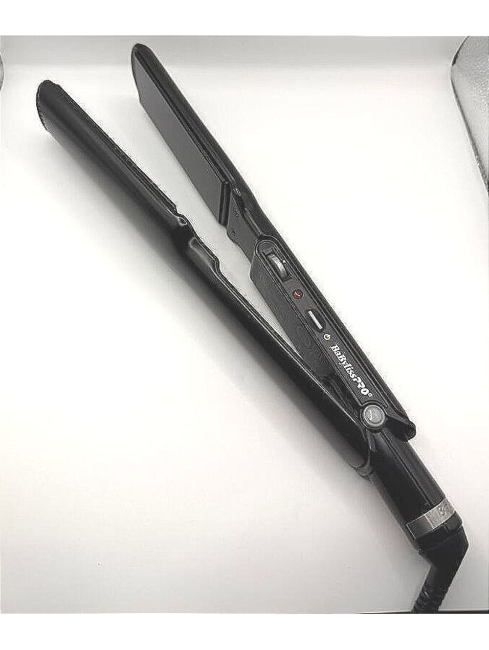 BabylissPRO Porcelain Ceramic Hair Straightening Iron Black